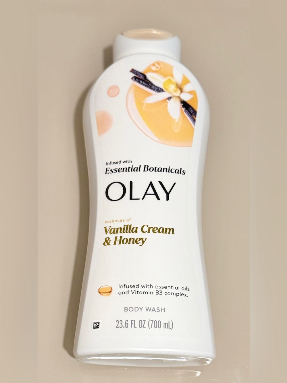 OLAY Vanilla Cream & Honey Body Wash - Essential Botanicals 23.6 oz